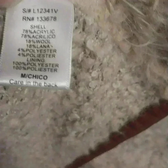 Love Tree Fur Wool Blend Vest Size M - Picture 8 of 9